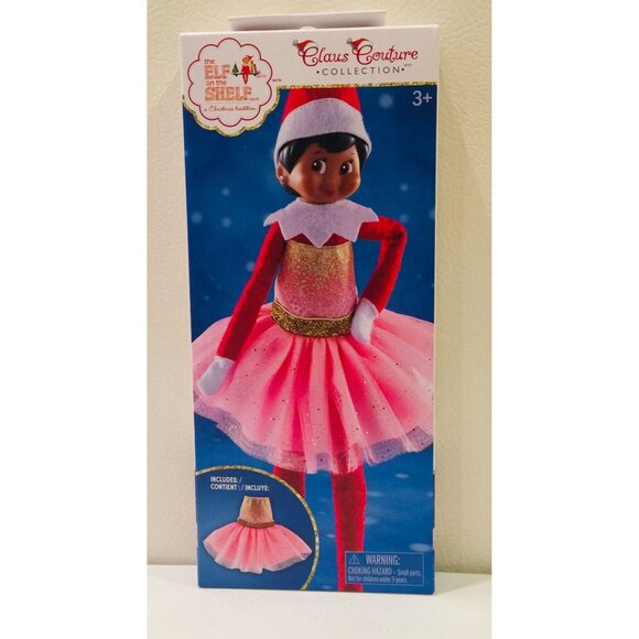 The Elf on the Shelf Pink Sparkle Party Dress Claus Couture - Picture 1 of 2
